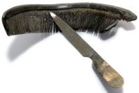 Sgt Carmichael's comb and nailfile