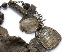 Sgt Carmichael's crucifix, rosary and catholic identity medal