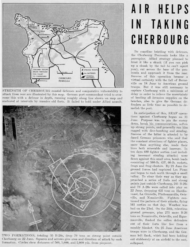 Ground Defenses, Port of Cherbourg, France, 22 June 1944