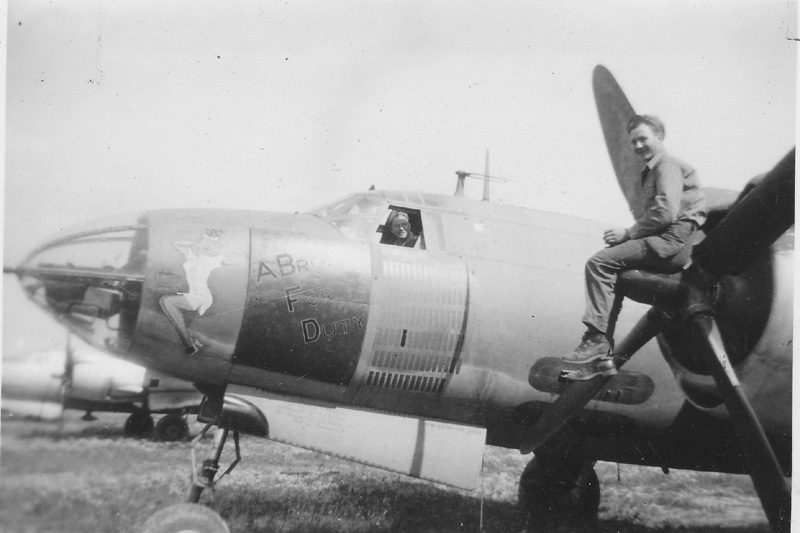 Aircraft named A Broad For Duty is 42-107557, BN# 32, of the 17th Bomb Group, 37th Bomb Squadron.