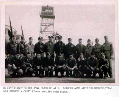 US Army Flight School, 1944, Class of 44 D, Lubbock Army Airfield, Lubbock, Texas
