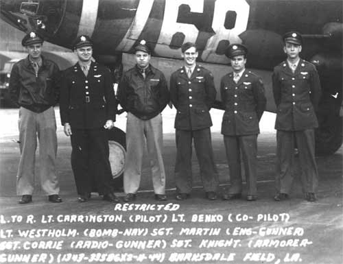 Joe Knight, Armorer/Gunner, 344th Bomb Group, 494th Bomb Squadron