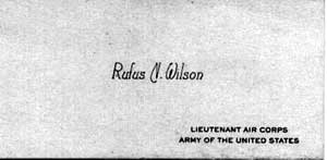Rufus N. Wilson, Marauder Man, 456th Bomb Squadron, 323rd Bomb Group.
