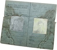Sgt Carmichael's RAF identity card