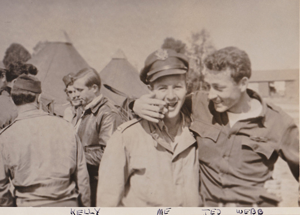 Teddy Webb and I-usually smoke my own. That's Kelly in the background, Ted's navigator