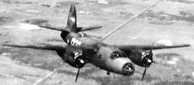 Martin B-26 Marauder, Engines Off, Feathered Props