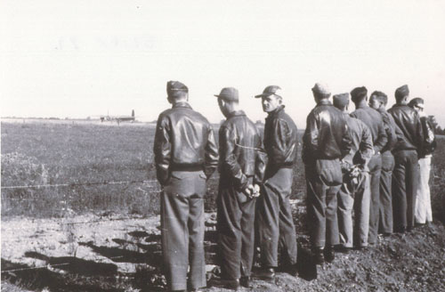 They are really awaiting their aircraft to return from a mission. These aircraft were their pride and joy. It was their baby and they treated it accordingly. 